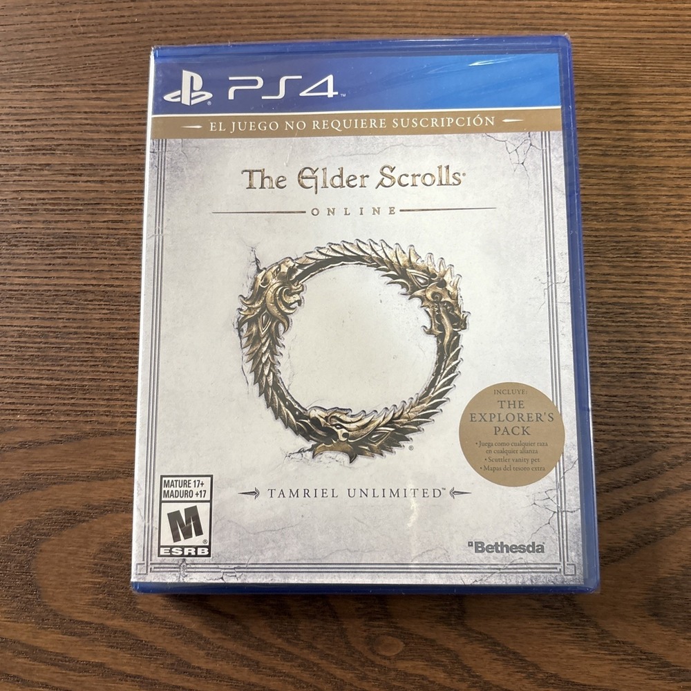 NEW Sealed The Elder Scrolls Online Tamriel Unlimited PS4 English & Spanish 14G